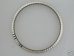 Fluted Bezel for Rolex Datejust 18k White Gold