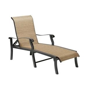 Villa Soleil Sling Adjustable Chaise Lounge - Sling - Aluminum Patio Furniture by