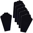 6 Black Velvet Necklace Easel Jewelry Displays 12.5"