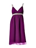 Zauberhaftes Chiffon Cocktailkleid Lila (4713)