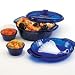 Anchor Hocking 15 Piece Impressions Cobalt Blue Set