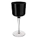 Villeroy & Boch Cascara 8-Inch Claret Glasses, Black, Set of 4