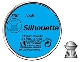 H&N Silhouette .177 Cal, 8.49 Grains, Domed, 500/Tin