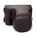 COSMOS Brown Leather Case Cover Bag For Olympus EPL1 EPL-1 EPL2 Camera + Cosmos cable tie