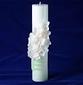 Orchid Flower Handcrafted Centerpiece Pillar Candle (L)