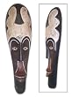 Wood mask, 'Bountiful Fishing' Wood mask, 'Bountiful Fishing'