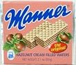 Hazelnut Cream Filled Wafers (Manner) 72g