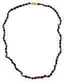 Shaped Garnet Chip Clasped Necklace