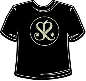 Straylight Run Heart Logo / Crest - Black T-Shirt TSHIRT