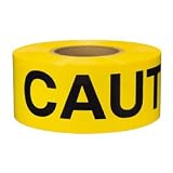 CAUTION Barricade Tape 1000' 1.5 mil (1 Roll)