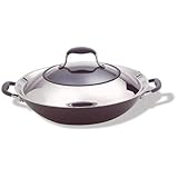 Anolon Advanced 14-Inch Covered Wok with Glass Lid