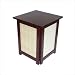 Oriental Furniture LMP-HOKKBAMBOO Hokkaido Lamp With Bamboo Matchstick Sides Color: Natural