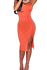 Strapless Sleeveless Illusion Backless Cocktail Bodycon Dress/Evening Dress/Party Dress 