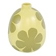 Handmade Yellow Terracotta Retro Floral Vase