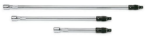 SK 4516 3 Piece 7-1/2-Inch, 13-1/2-Inch and 19-1/2-Inch 3/8-Inch Drive Locking Extension Set On Sale