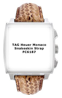 NEW TAG HEUER MONACO MANUFACTURER STRAP FC6187