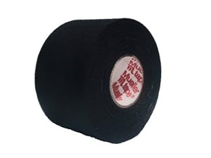 M-Tape Colored Athletic Tape - 1.5 inches x 10 yards - Black, 6 Rolls