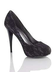 David's Bridal Lace Over Satin Platform Pump. Sizzle by Coloriffics. Style... by David's Bridal