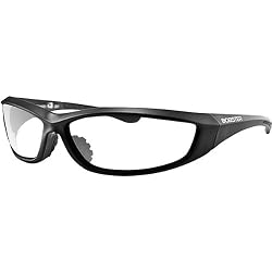 Bobster Charger Adult Wrap Around Designer Sunglasses - Black/Clear