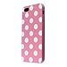 niceeshop Pink&white Polka Dot Flex Gel TPU Case Cover for iPhone 5 5S