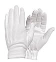 White or Black Cotton Gloves - Pair (Free Shipping on orders over $19.95)