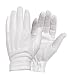 White and Black Cotton Gloves - Pair