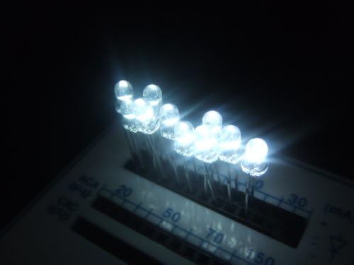 (white, white) set transparency ten (¥) 3mm bullet-shaped bullet type k2z LED light-emitting diode diameter (japan import)