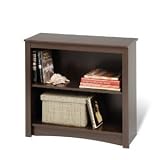 Bookcase with 2 Shelves in Espresso - Prepac Furniture - EDL-3229
