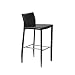 ITALMODERN Shen-B Barstool, Black Leather, Set of 2