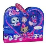 Littlest Pet Shop Valentine Pack with Seal, Pink Canary, Purple Crab and Beige Cat by Littlest Pet Shop