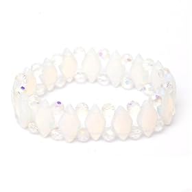 Moonstone and Quartz Bracelet by CoolStyles.com