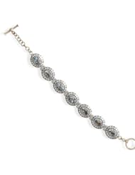 6.5"+1.5" Extension Blue Topaz Bracelet Designer Unique