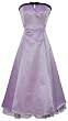 50's Strapless Satin Formal Bridesmaid Holiday Prom Dress