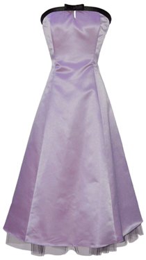 50's Strapless Satin Formal Bridesmaid Prom Dress