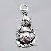 Laughing Buddha Pendant in Sterling Silver, #11522