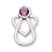The Perfect Sterling Silver With Me Always June Birthstone Angel Pin - 12X7MM