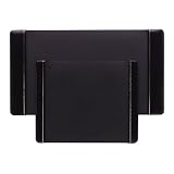 Artistic Products 4133-4-1 Bonded Leather Desk Pad, Gold-Tooled Panels, 19 X 24, Black
