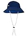 Tuga Boys Reversible Bucket Sun Hat (UPF 50+), Navy/Sky, Medium