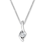 Sirena Diamond Solitaire Pendant 1/8ct
