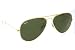 Ray-Ban Aviator RB-3025 L0205 Gold / Green Sunglasses Size 58