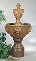 Medium Two-Tier Cast Stone Leonesco Fountain