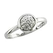 Hug Diamond Promise Ring in 14k White Gold