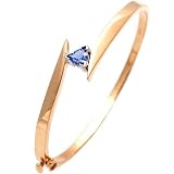 14K Tanzanite Bangle Bracelet