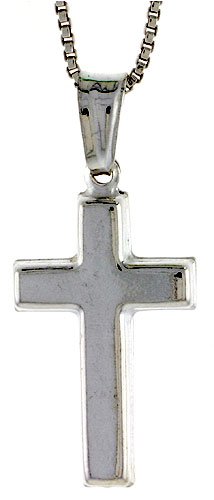 Sterling Silver Hollow Cross Pendant