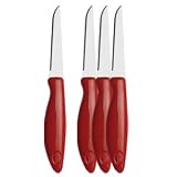 Jo!eSetof4StainlessSteelFlexibleParing/GarnishingKnives-6Inch(RandomColors)