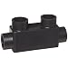 Morris Products 97021 Insulated In-Line Splice, Black, 250 - 6 Wire Range, 5/16" Allen Hex, 4.00" Length, 1.13" Width, 2.25" Height