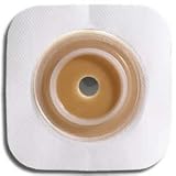 SUR-FIT Natura® Stomahesive® Flexible Cut-to-Fit Skin Barrier with Tape Collar - Fits Stoma 1/2" to 5/8" - 1 1/4 Flange - White - Box