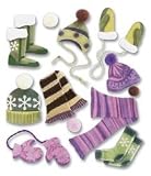 EK Success SPJB203 Jolee's Boutique Hats and Scarves Dimensional Stickers