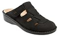 Womens Black Nubuck Orthopedic Support Clog By Finn Comfort