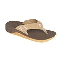 Womens Reef Leather Slap Sandal